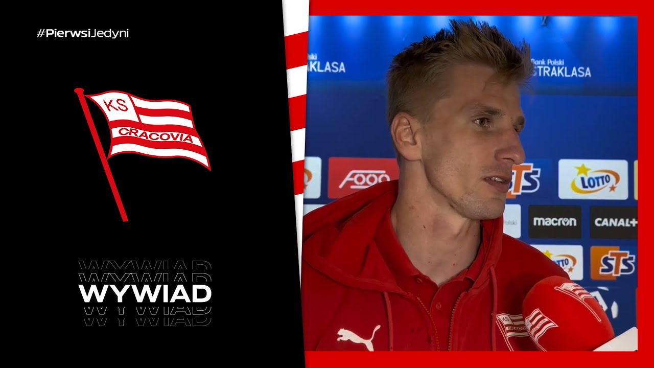 Jakub Jugas po meczu Lech Poznań - Cracovia (06.05.2023)