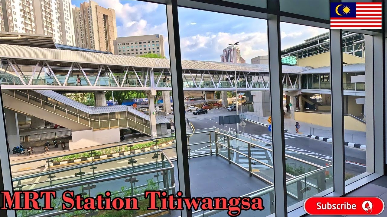 A short Walk at the MRT Station Titiwangsa 🇲🇾 to explore connectivity with Monorail station