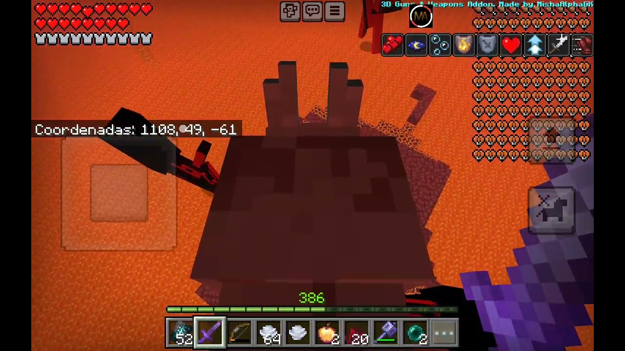 Viaje en el nether #minecraft #viral #minecraftmods 