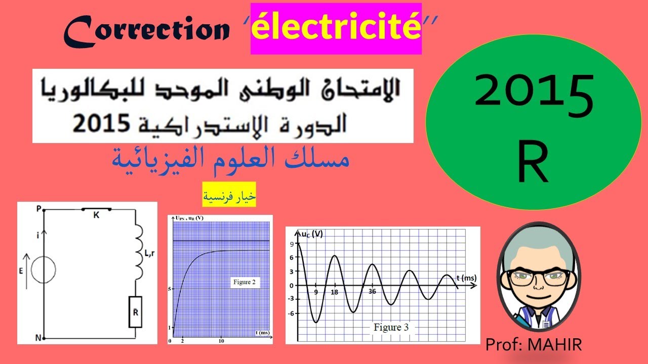 Correction ’’électricité’’ national 2015 rattrapage(examen,la correction.voir la description en bas)
