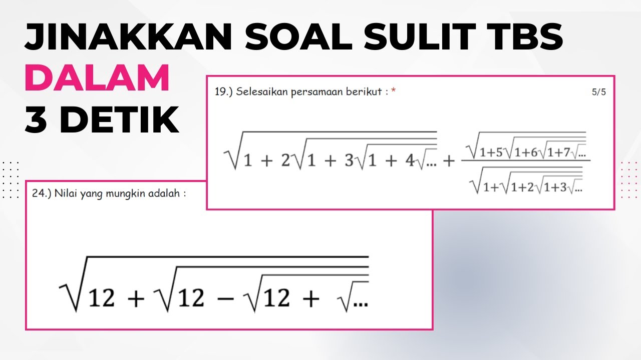 3 Detik Selesaikan Soal Paling Menginitimidasi di Tes Bakat Skolastik LPDP 2024 #4