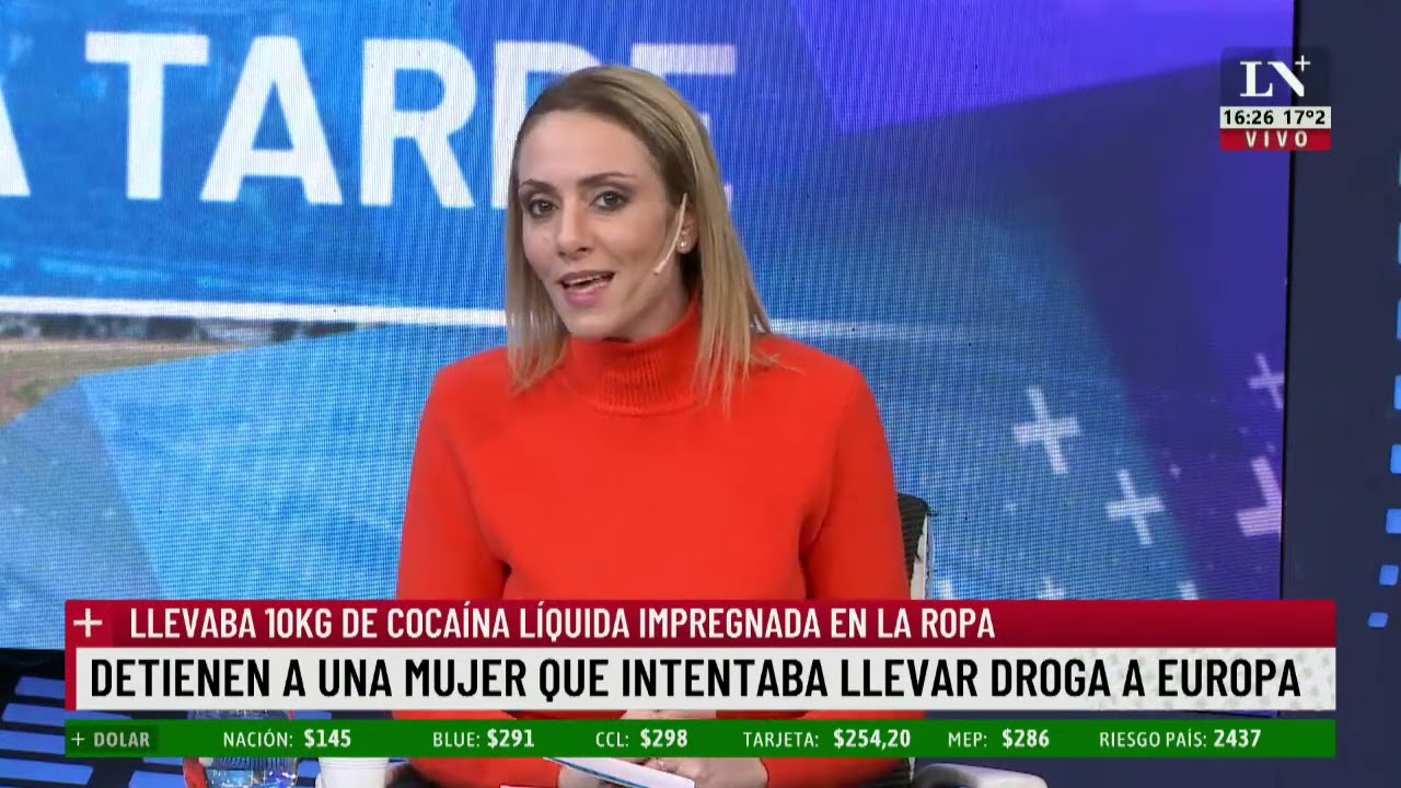 Una mujer intentó llevar 10kg de cocaína líquida a Europa impregnada en la ropa