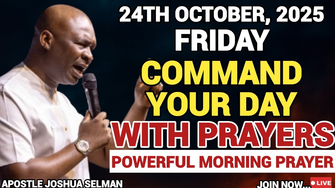 [FRIDAY, 24TH OCTOBER] START YOUR MORNING WITH PRAYER | SPIRITUAL PRAYER BY APOSTLE JOSHUA SELMAN
