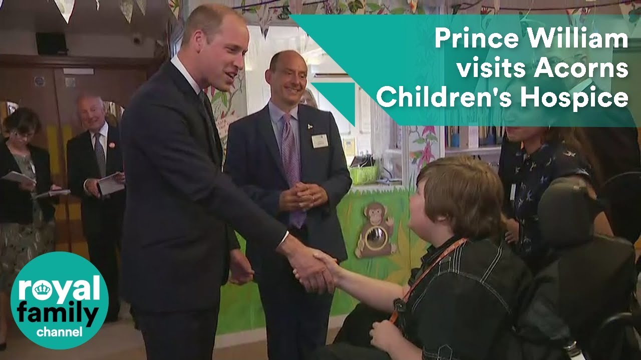Prince William visits Acorns Children's Hospice in Birmingham
