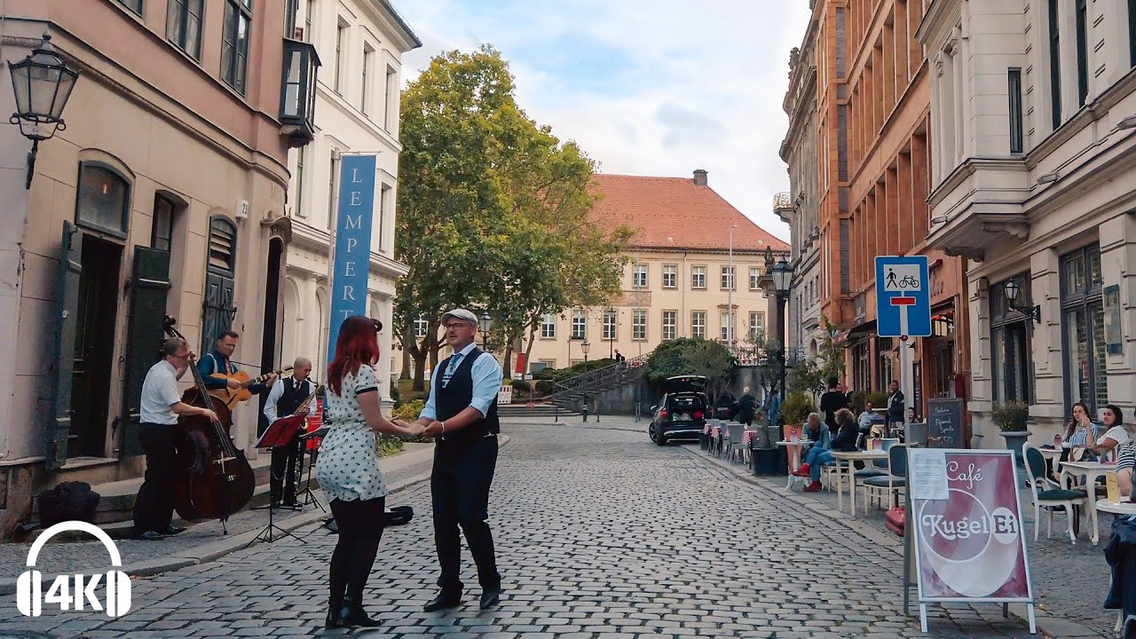 Berlin Walking Nikolaiviertel Historical Quarter in Mitte, 2020 Summer [4K] Soundscape