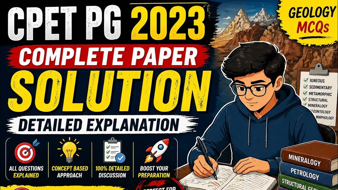 CPET PG 2023 Full Solution 🔥 | All Questions Explained Step by Step