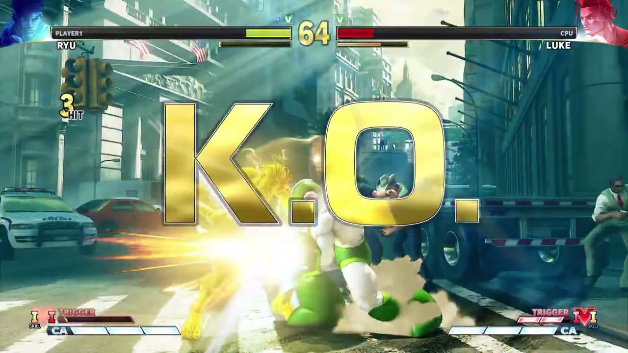 MEGA MAN RYU VS LUKE SULLIVAN ロックマン・リュウ対ルーク・サリバンのバトル Street Fighter V