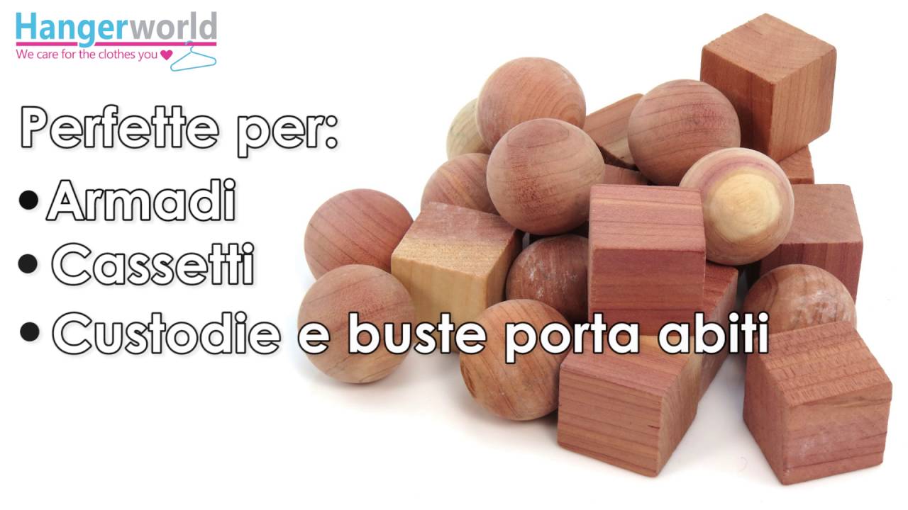 20 Antitarme in Legno di Cedro in Forme Assortite