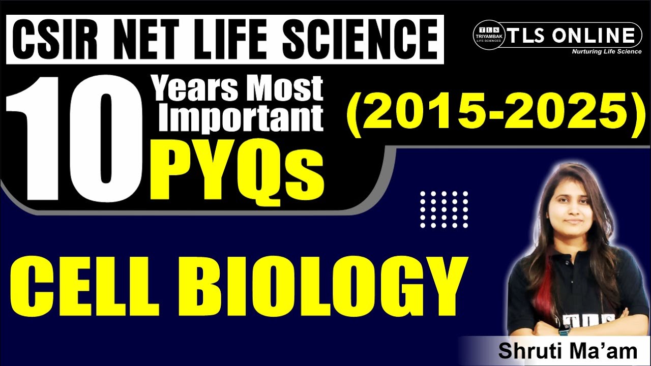 10 YEARS MOST IMPORTANT PYQ | 2015-2025 | Cell Biology | CSIR NET LIFE SCIENCE
