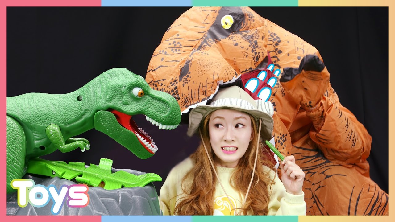 Ellie и динозавры Dynomill играть в настольные игры разборок | CarrieAndToys