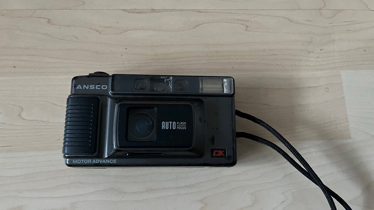Ansco Image 2 motor advance DX retro 35mm photo film roll compact camera device test