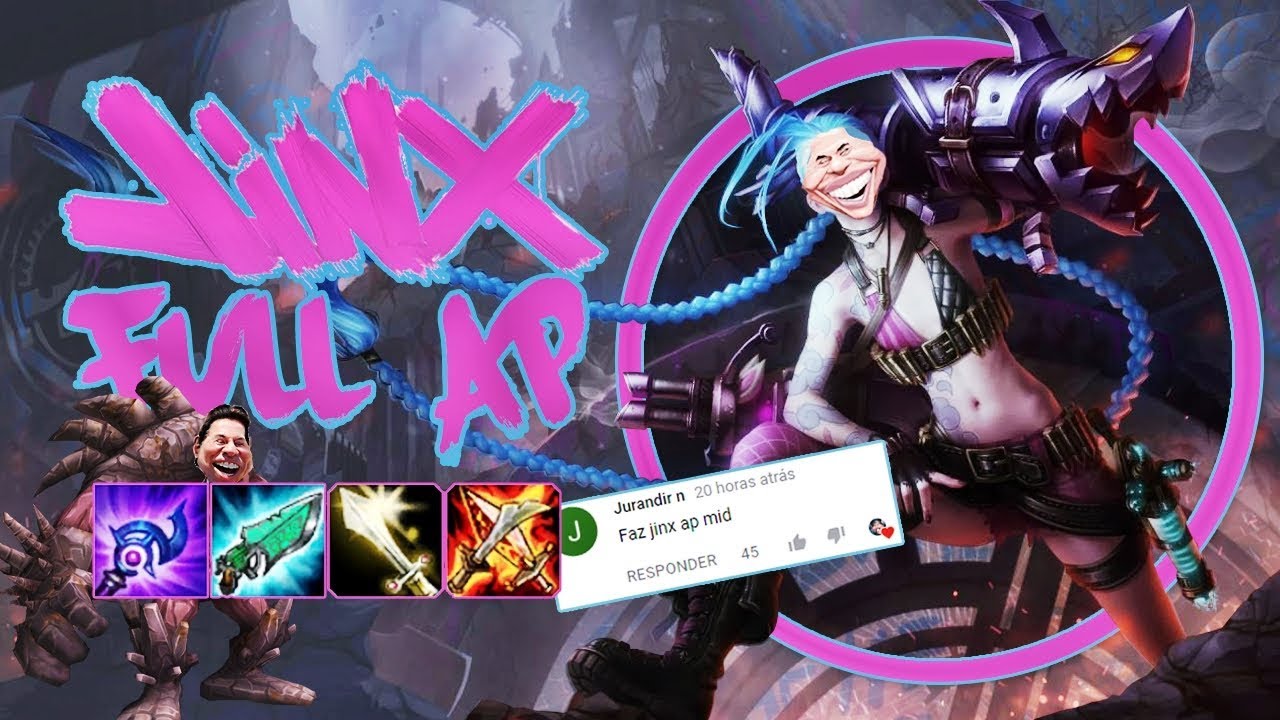 JINX MID FULL AP - SILVIO DO LOL E &Ccedil;ILVIO &Ccedil;ANTOS JUNTOS! - META &Eacute; O CARVALHO! #134