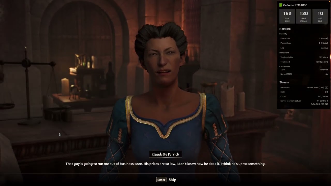 Oblivion Remastered on Geforce Now Ultimate RTX 4080