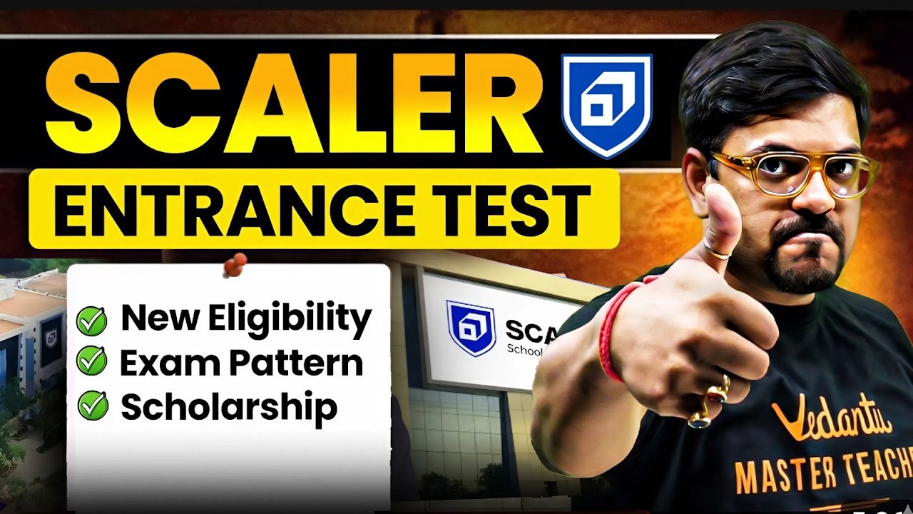 All About Scaler Entrance Test (NSET) 2026 | Scaler School of Technology | JEE 2026 | Harsh Sir