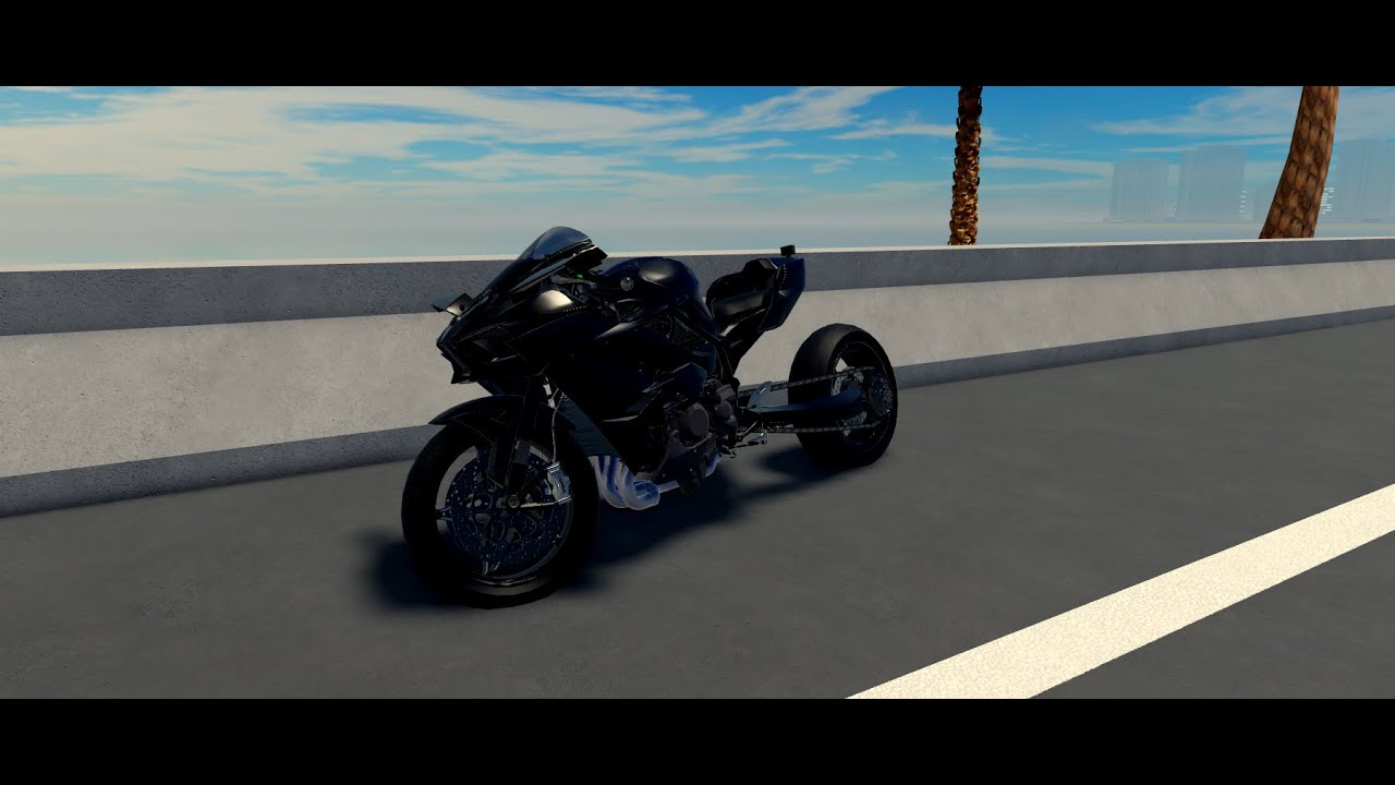 Куплен и протестирован удлиненный мотоцикл Kawasaki Ninja H2R в Roblox 