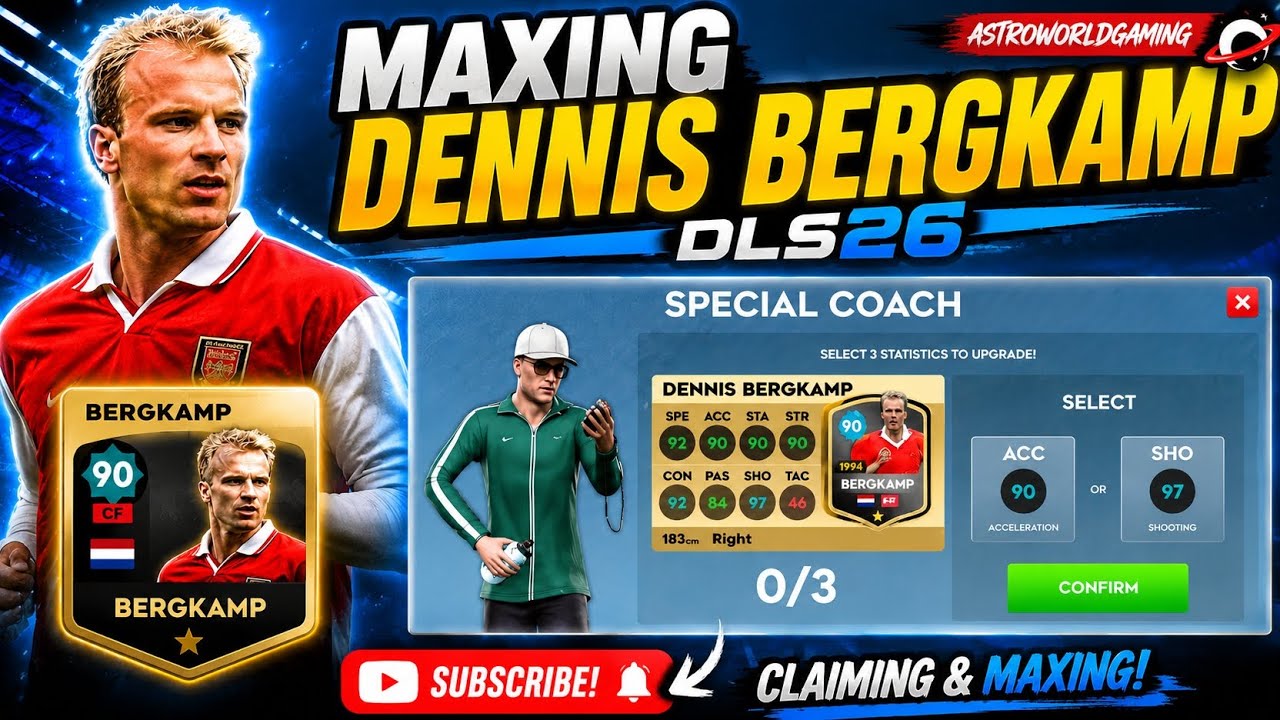 😱😱CLAIMING & MAXING DENNIS BERGKAMP IN DLS26! 😱
