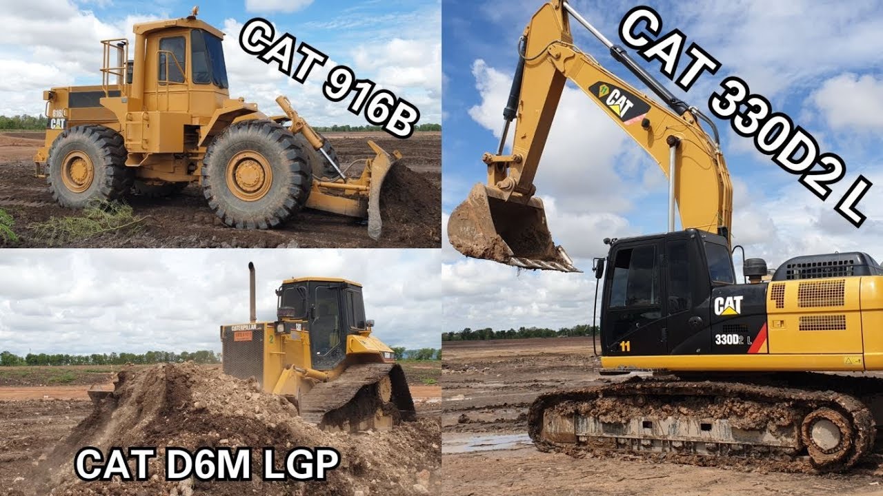 งานนี้มีรถใหญ่ถูกใจเลยครับ รถดันล้อเหล็ก VS ล้อยาง CAT D6M LGP & CAT 816B ดันดีทั้งคู่