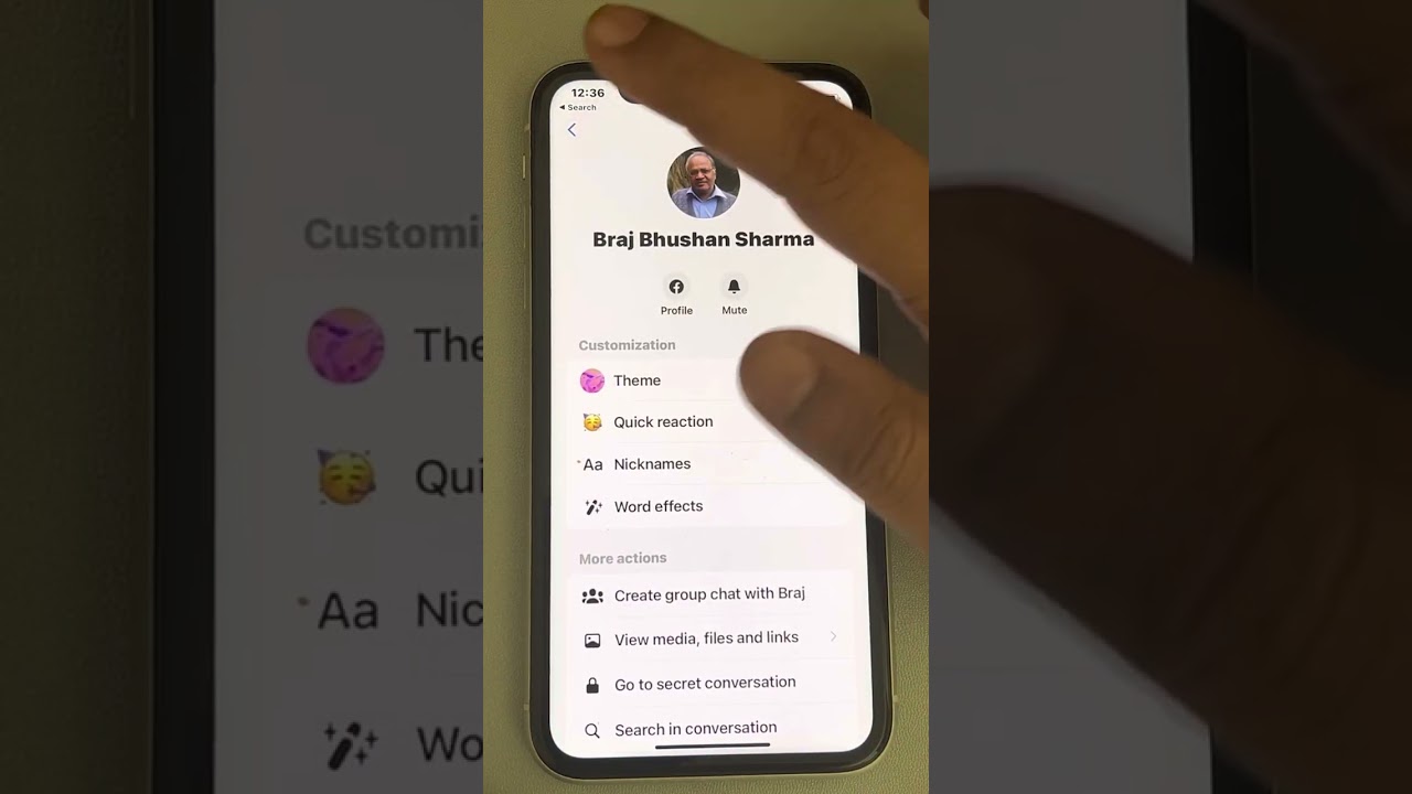 2 Ways to change theme in messenger app on iPhone