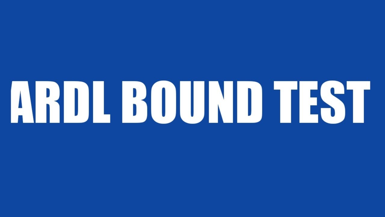 12.6: ARDL Bound Test