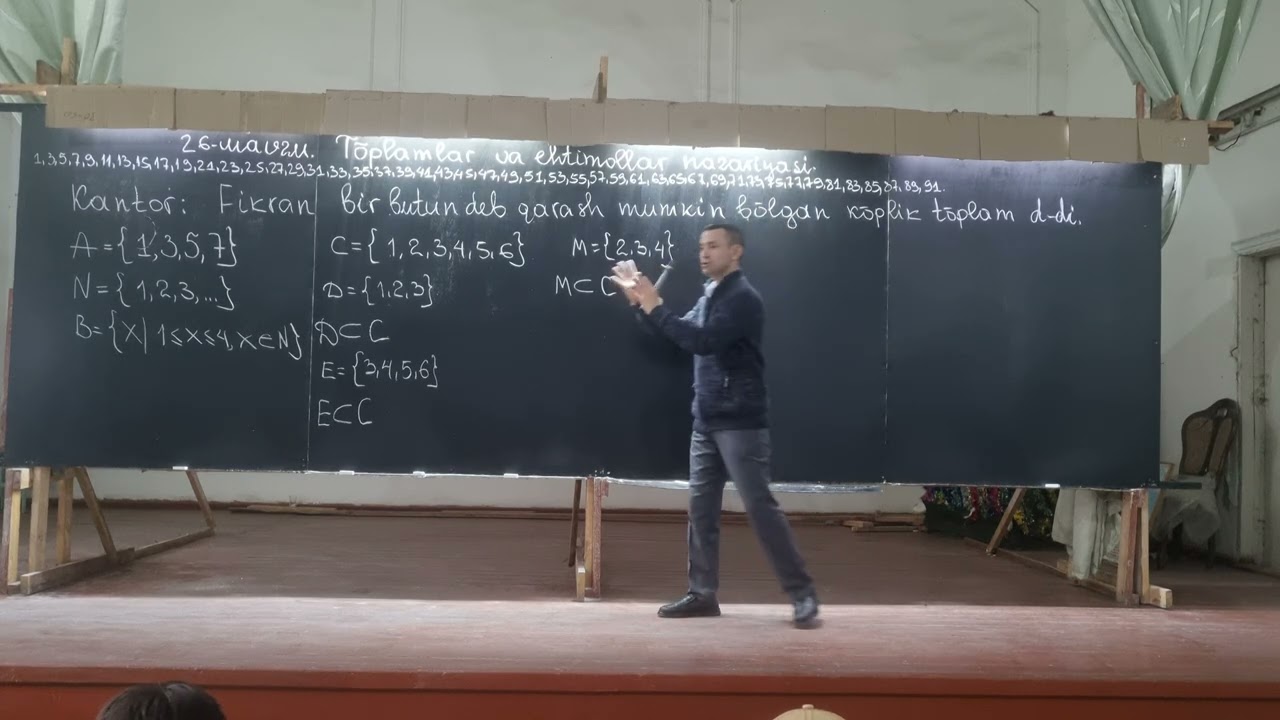 IDC-3.26-MAVZU.TOʻPLAMLAR VA EHTIMOLLAR NAZARIYASI