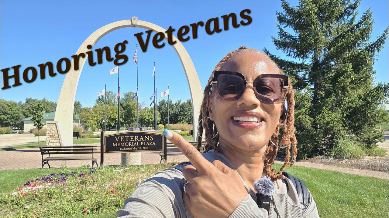 Where are we TripN to | Walk thru Veterans Memorial Plaza at Ross Ferraro Park in Carol Stream, Il