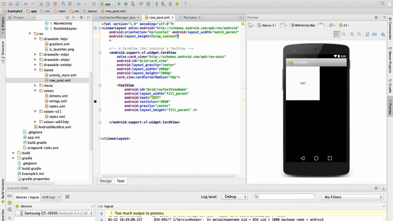Android Tutorial From Beginner To Professional -081 CardView Lollipop new UI element