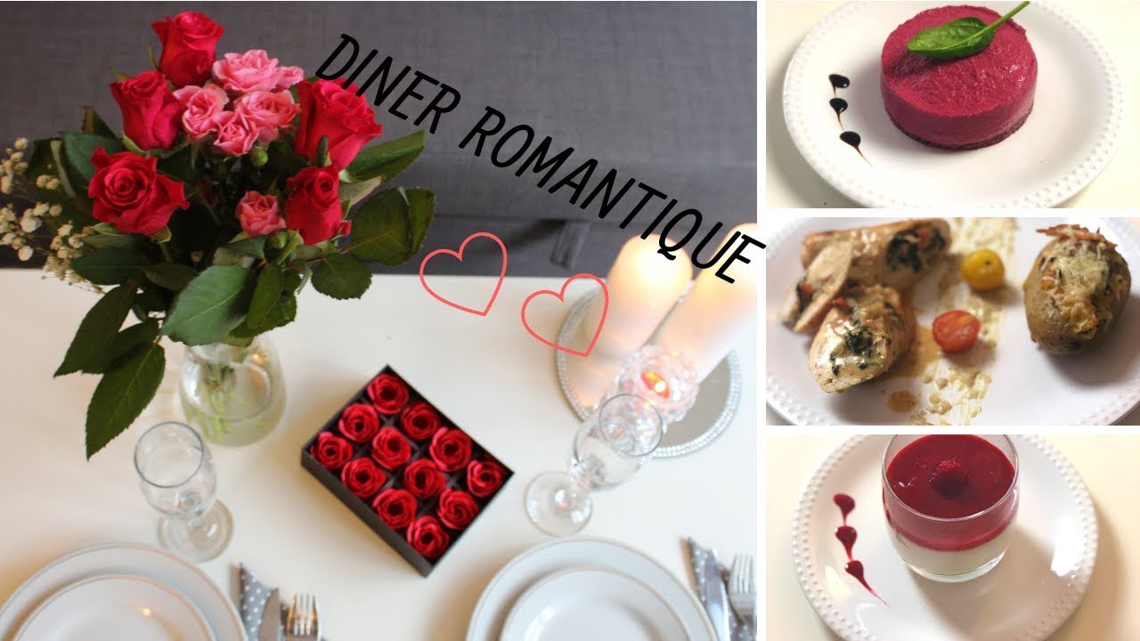 Diner saint valentin | | عشاء رومانسي | | Entrée, Plat, Dessert