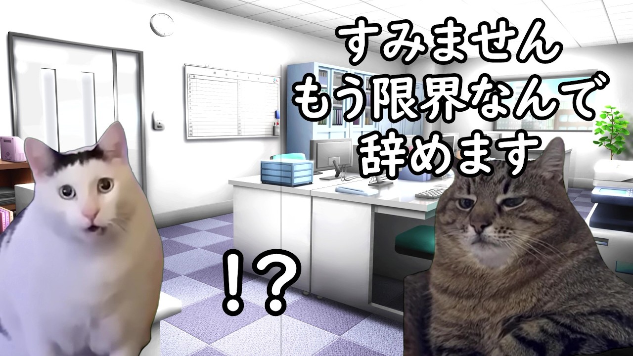 【なぜ辞めるのか】会社を辞めやすい人の特徴【猫ミーム】
