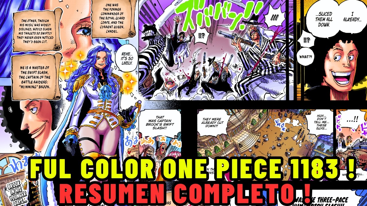 Full Color ONE PIECE 1183 ! SUPER ULTRA RESUMEN COMPLETO ! SANJI VA POR ZAZA ! EL PASADO DE BROK !!