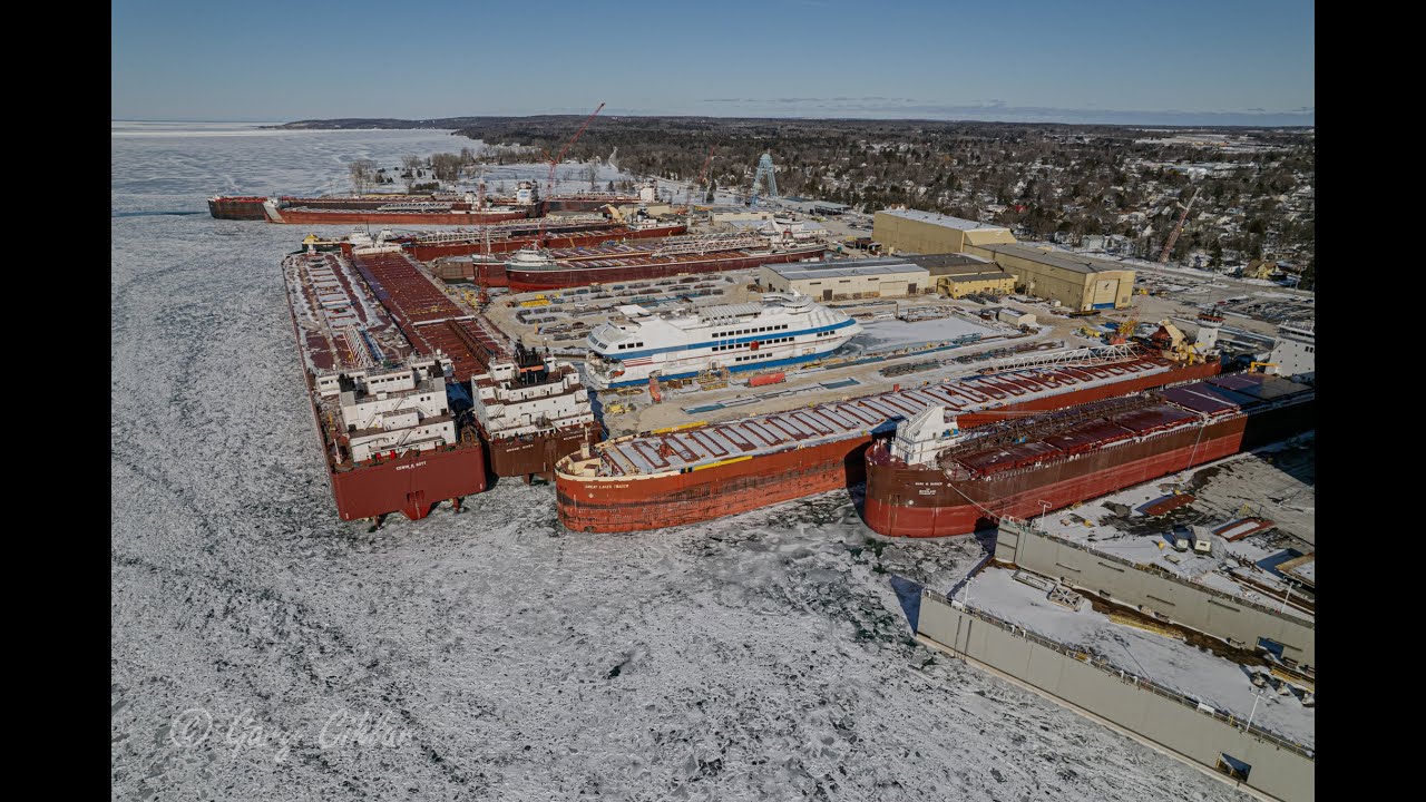 2023 Winter Fleet at Fincantieri  Bay Shipbuilding in Sturgeon Bay, Wisconsin.