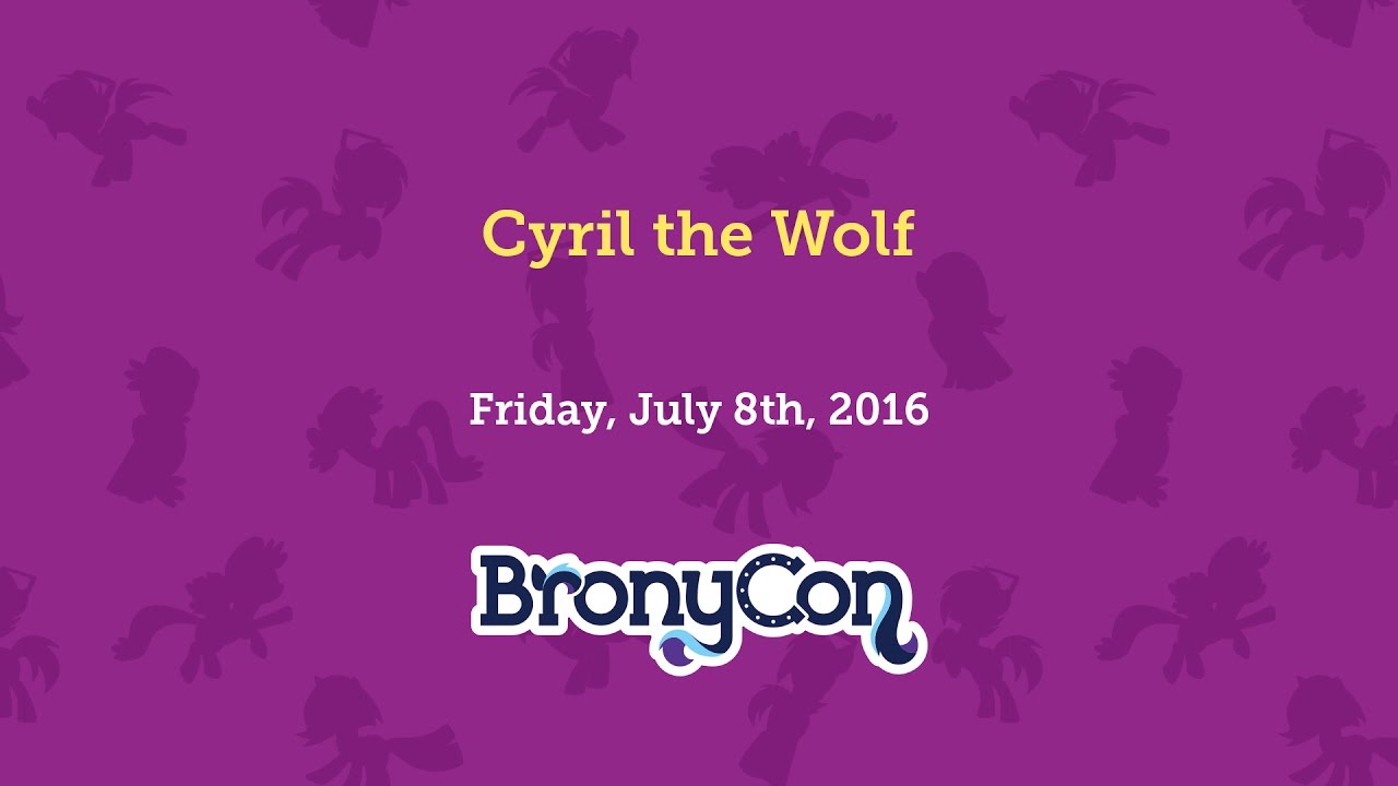 Cyril the Wolf - BronyCon 2016