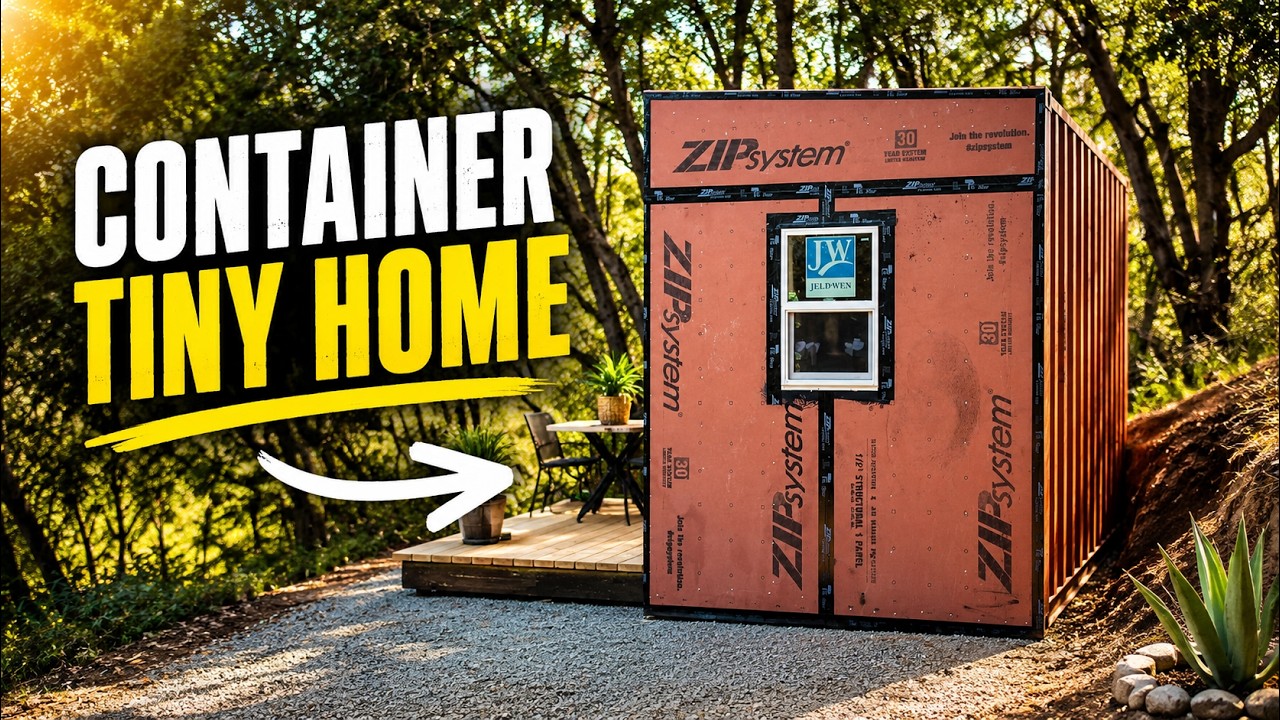 My Shipping Container Tiny Home Gets A Room Addition In One Day!