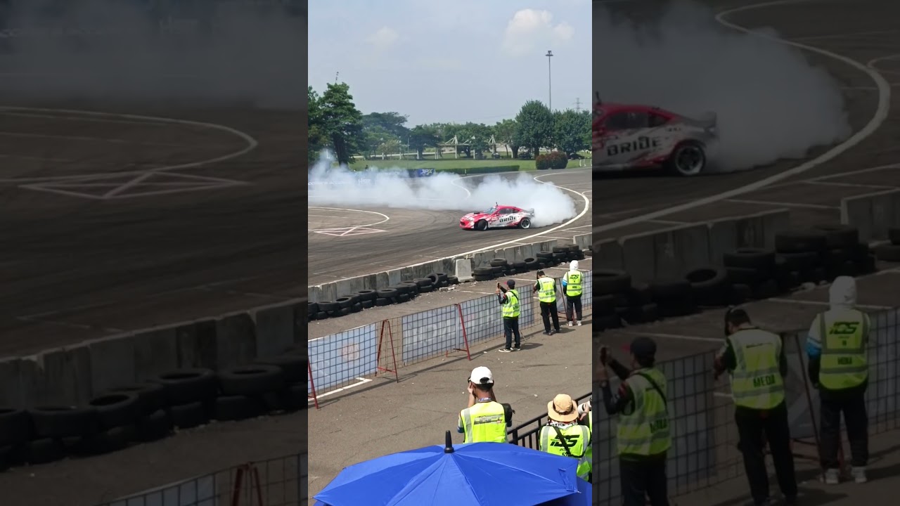 Danny Ferdito with nascar engine drifting car #indonesiandriftseries