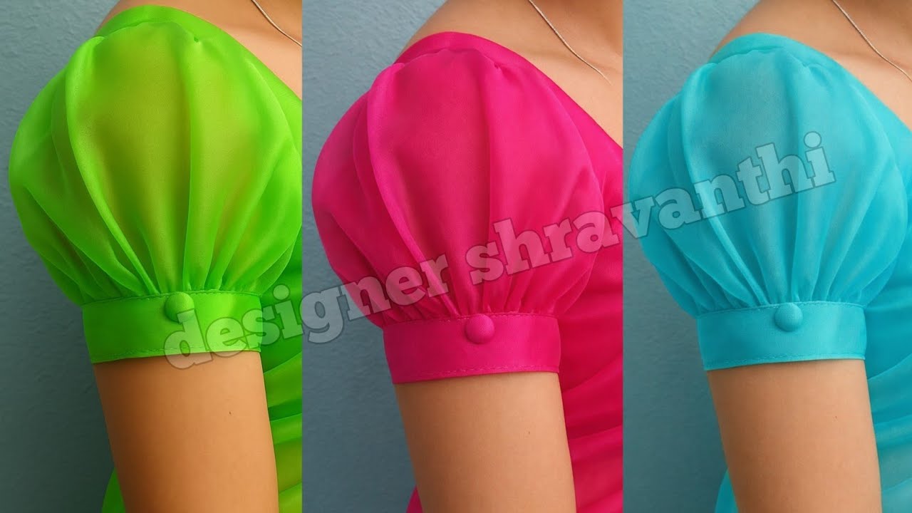 2026 Designer puff sleeves cutting and stitching | simple model blouse Sleeves design |