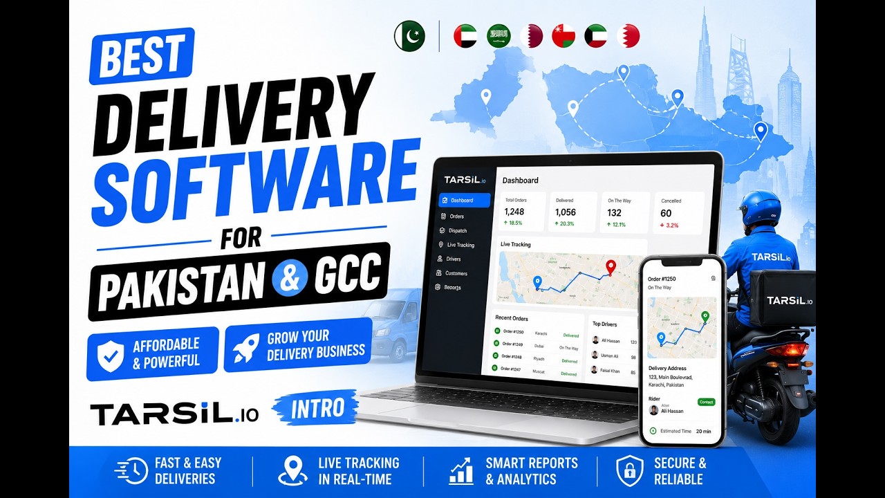 Best Delivery Software for Pakistan & GCC (Affordable & Powerful!) | Tarsil Intro