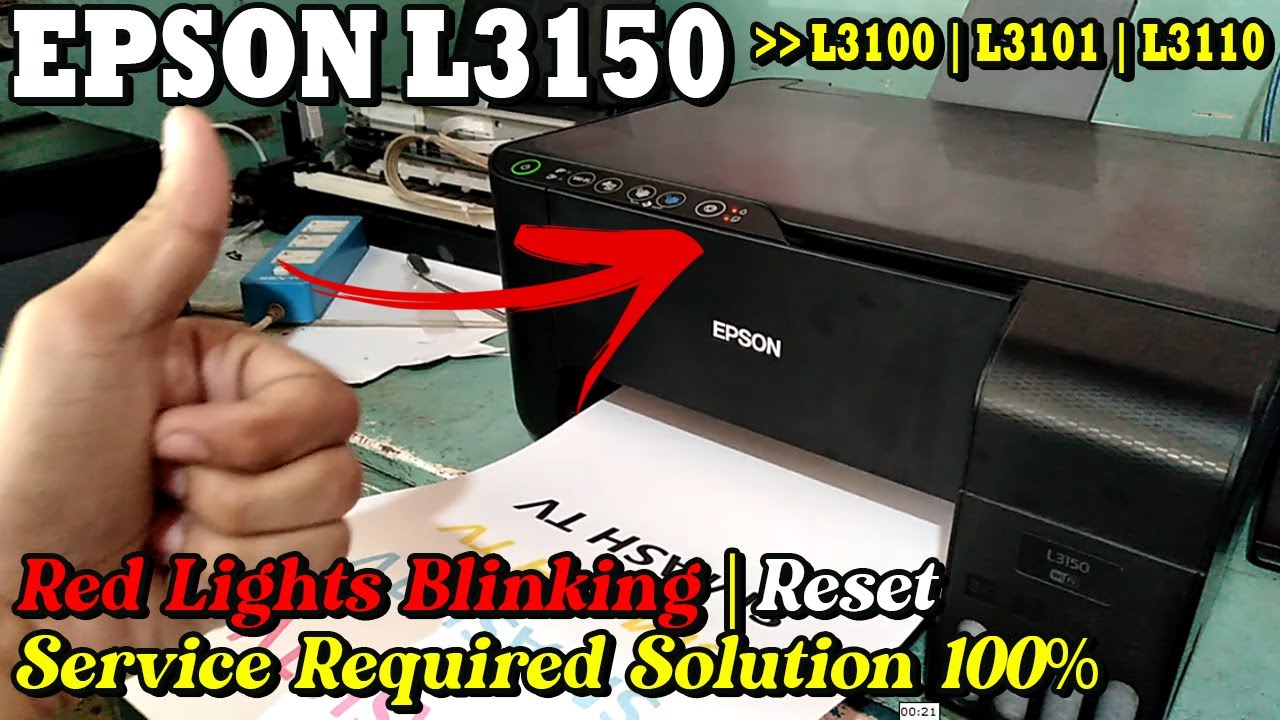 Epson L3150 Service Required Solution