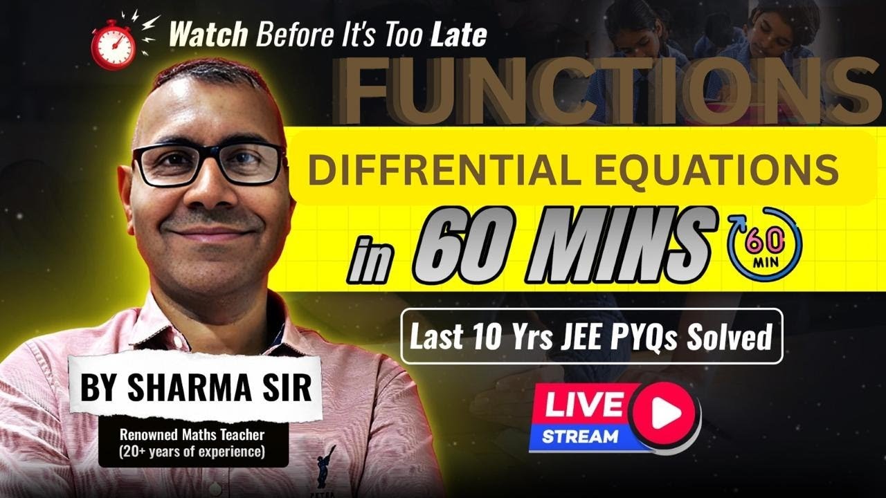 DIFFERENTIAL EQUATIONS || Concept + PYQs ||  JEE Main & Advanced