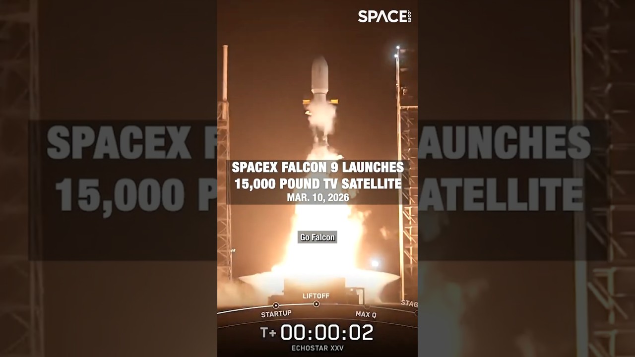 SpaceX Launches 15,000-lb TV Satellite 🚀📡 #SpaceX #RocketLaunch #Satellite #Space #Falcon9 #Shorts