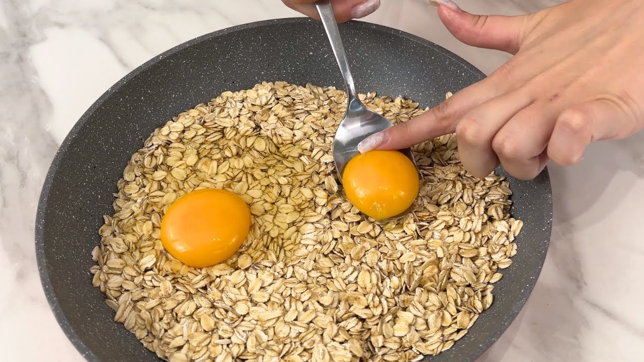 Combine eggs and oatmeal.  This is more than just an ordinary oatmeal recipe