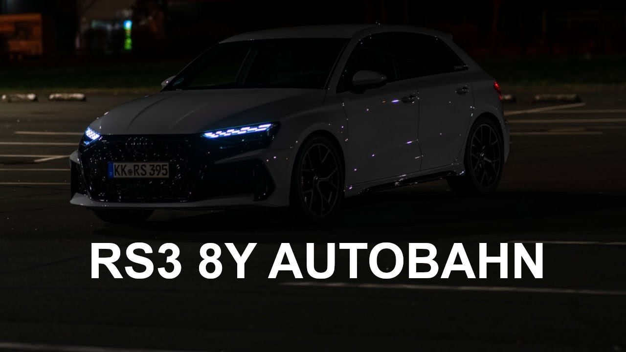 2025 Audi RS3 POV on Unlimited Autobahn, Launch Control
