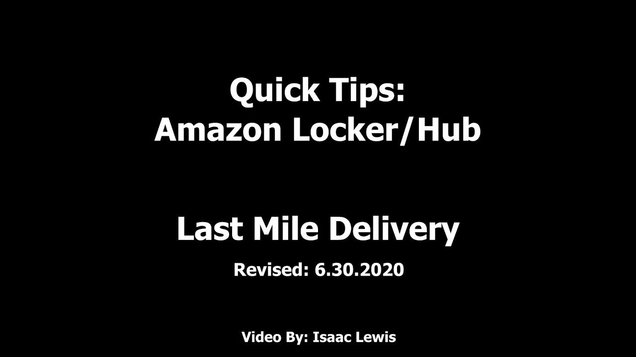 Quick Tips: Amazon Hub/Locker