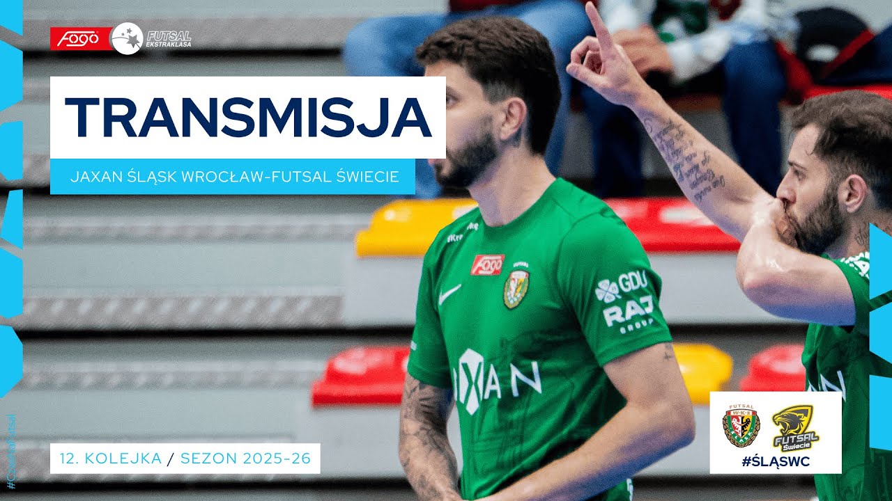 JAXAN ŚLĄSK WROCŁAW-FUTSAL ŚWIECIE| NA ŻYWO | 12. KOLEJKA 2025/26