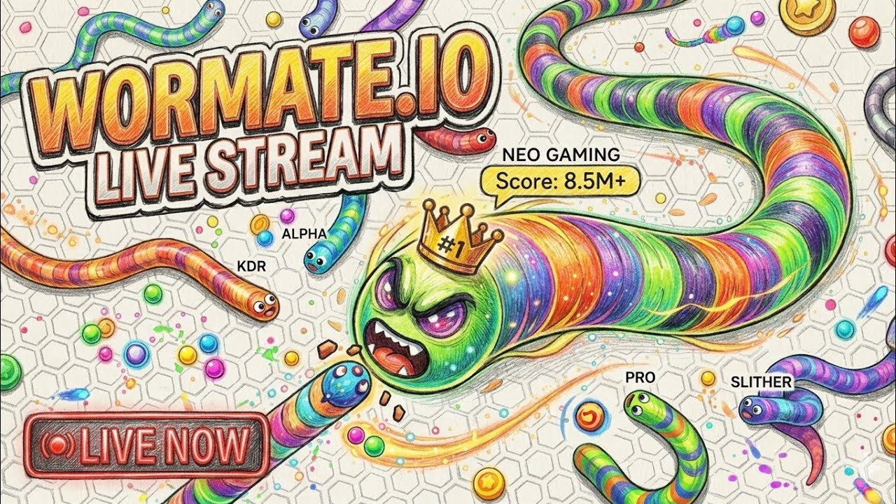 CAN WE REACH 10 MILLION? 🐍😱 #wormateio #live #shortsfeed