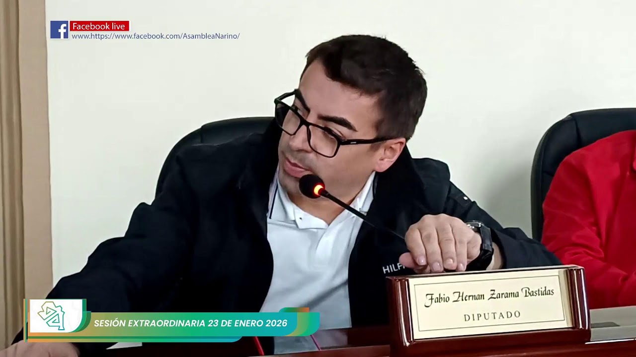 Emisión en directo de Asamblea Departamental de Nariño  23 de enero 2026