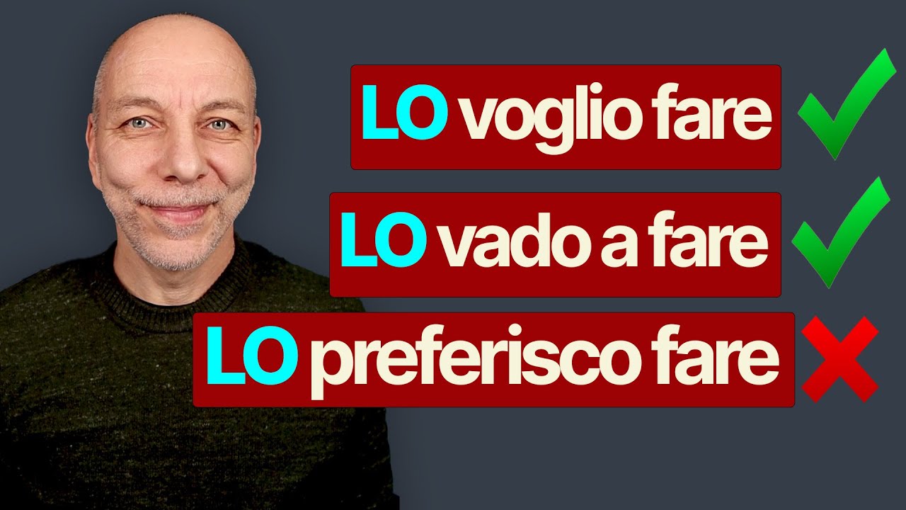Quando si possono mettere i pronomi prima del verbo principale?