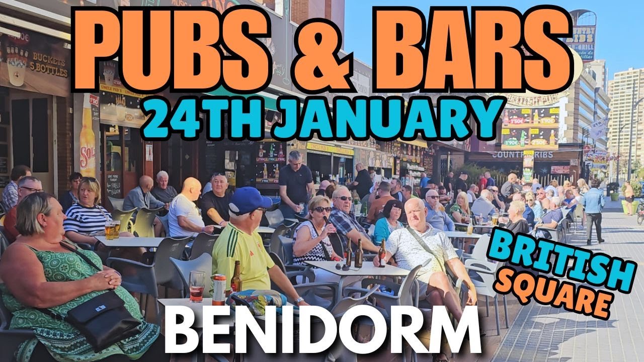 Benidorm - CROWDED Pubs & Bars! ┃ Uncle Ped's, Jumping Jacks, Western Saloon & More!