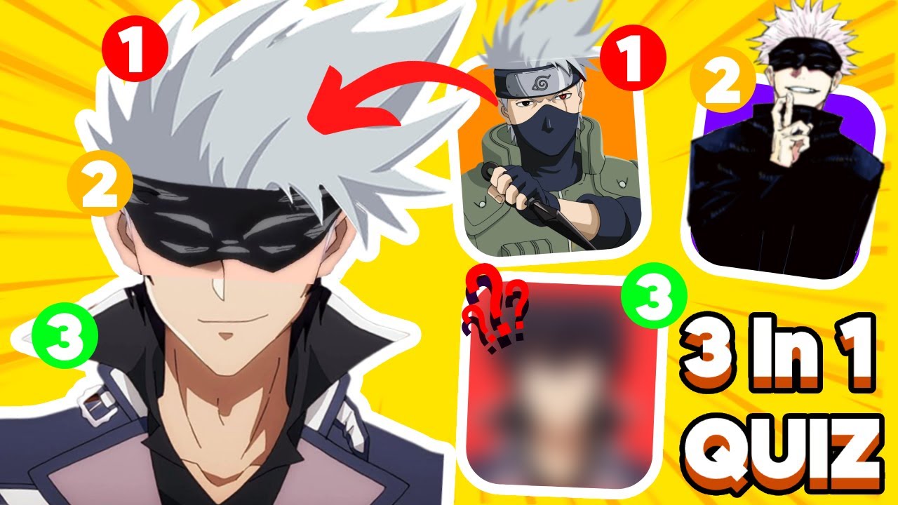 ANIME 3 IN 1 QUIZ ⚡️🦹🏼‍♂️| Guess the characters | Anime quiz