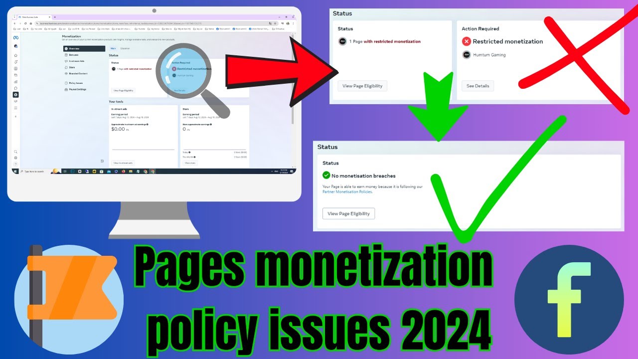 Решите проблемы с политикой монетизации Facebook | Удалите нарушения быстро