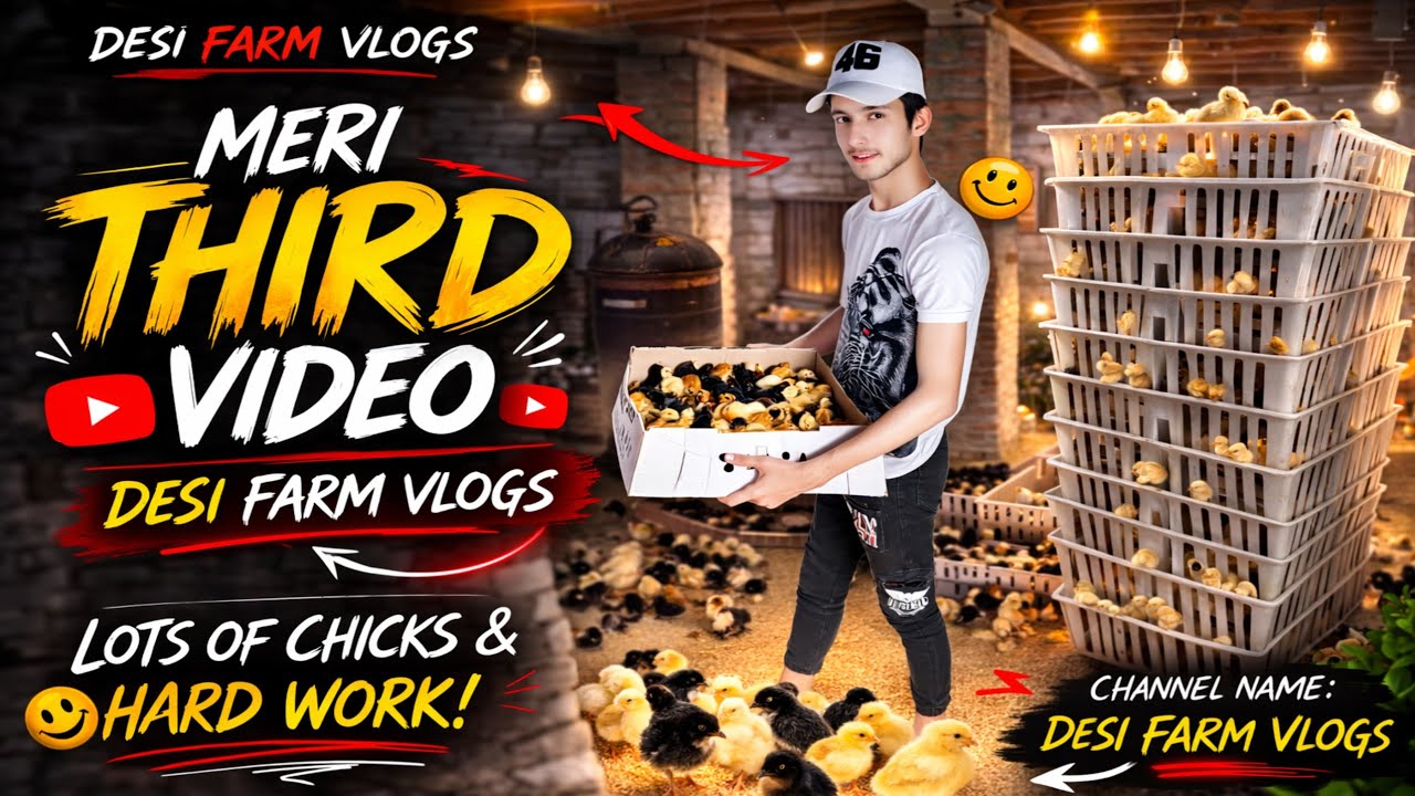 Aaj Hamare Farm Par New Chicks Aayi | Desi Farm Vlog | Baby Chicks Arrival