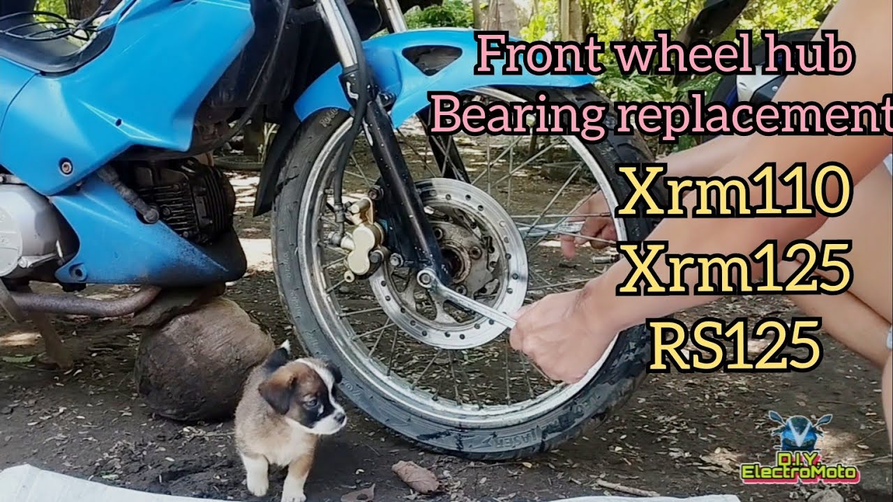 Paano magpalit bearing sa front wheel ng XRM 125,XRM110,RS125
